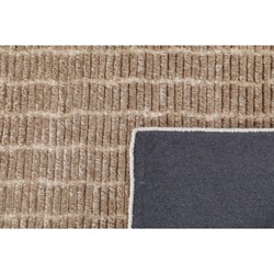 Ayla Modern Classic Brown Wool Textured Solid Rug - 5'x8'|