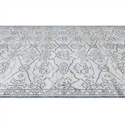 Azalea Traditional Blue Oushak Patterned Indoor Outdoor Hand