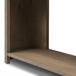 Riacan Modern Classic Brown Oak Oval Console Table|