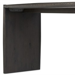 Genesis Rustic Lodge Smoked Black Oak Rectangular Console Table|