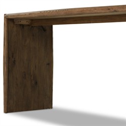 Genesis Rustic Lodge Weathered Brown Oak Rectangular Console Table|