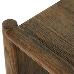 Genesis Rustic Lodge Weathered Brown Oak Rectangular Console Table|