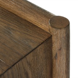 Genesis Rustic Lodge Weathered Brown Oak Rectangular Console Table|