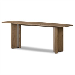Jonathan Rustic Lodge Light Oak Rectangular Console Table|