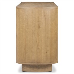 Paris Rustic Lodge Worn Brown Oak Double Dresser|