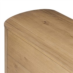 Paris Rustic Lodge Worn Brown Oak Double Dresser|