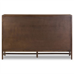 Timmy Rustic Lodge Brown Acacia Double Dresser|