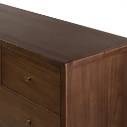 Timmy Rustic Lodge Brown Acacia Double Dresser|