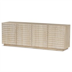 Tussac Coastal Beach Beige Wood Media Console - 78"|
