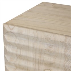 Tussac Coastal Beach Beige Wood Media Console - 78"|