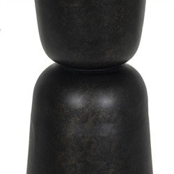 Brixton Modern Classic Distressed Bronze Aluminum Outdoor Counter Table - 34"|