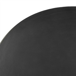 Brixton Modern Classic Distressed Bronze Aluminum Round Outdoor Dining Table - 42"|