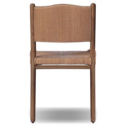 Hirom Updated Traditional Brown Wood Outdoor Dining Chair|