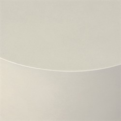 Yvonne Modern Classic White Concrete Outdoor Round Drum End Table|