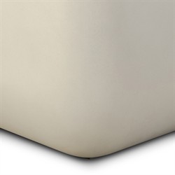 Yvonne Modern Classic White Concrete Outdoor Square Block End Table|