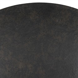 Malloy Updated Traditional Bronze Aluminum Round Outdoor Dining Table - 36"|