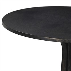 Malloy Updated Traditional Bronze Aluminum Round Outdoor Dining Table - 36"|