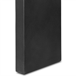 Rayan Modern Classic Black Concrete Rectangular Outdoor Console Table|