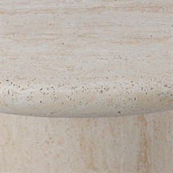 Regine Modern Classic Beige Concrete Round Outdoor Dining Table - 48"|