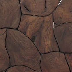 Ridge Rustic Lodge Dark Brown Teak Outdoor Lounge Arm Chair|