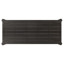 Soho Modern Classic Bronze Aluminum Rectangular Outdoor Dining Table - 106"|