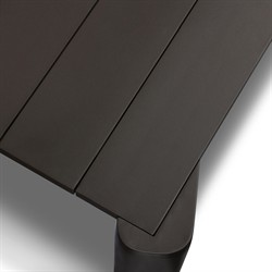 Soho Modern Classic Bronze Aluminum Rectangular Outdoor Dining Table - 106"|