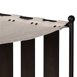 Gretchen French Country Bombay Flax Adjustable Outdoor Chaise Lounge|