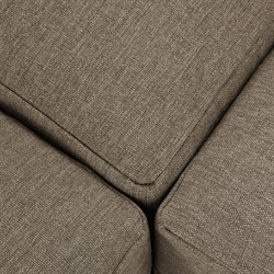 Laskin Modern Classic Brown Teak Corner Outdoor Sectional - 124"|