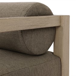 Laskin Modern Classic Brown Teak Corner Outdoor Sectional - 124"|