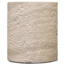 Ettis Veined Ivory Outdoor End Table|