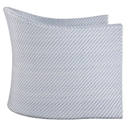 Bari Coastal Beach Blue Wicker Chevron Outdoor Swivel Lounge Chair|