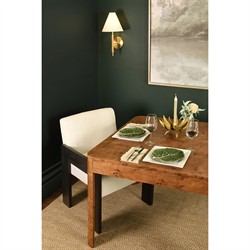 Worlds Away Jett Modern Classic Dark Brown Burl Game Table|