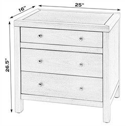 Shay Modern Classic Dark Brown Acacia Wood Nightstand|