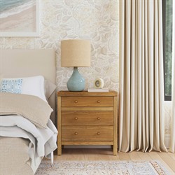 Shay Modern Classic Natural Oak Nightstand|