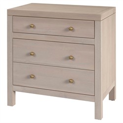Shay Modern Classic Taupe Acacia Wood Nightstand|