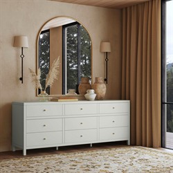 Shay Modern Classic Sage Green Acacia Wood Dresser|