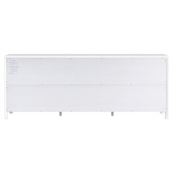 Shay Modern Classic White Acacia Wood Dresser|