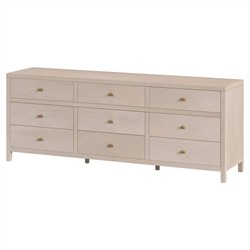 Shay Modern Classic Taupe Acacia Wood Dresser|