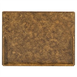 Alaine Modern Classic Brown Faux Tortoise Shell Woven Cane Nightstand|