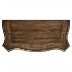 Riley French Country Distressed Brown Wood Tall Chest Dresser|