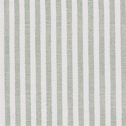 Delphine French Green Striped Sunbrella Black Aluminum Scalloped Outdoor Chaise|