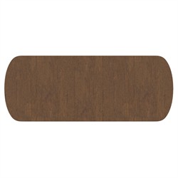 Callum Updated Traditional Brown Wood Oval Extendable Dining Table - 90-108"|