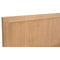 Mira Coastal Beach Natural Oak Bed - Queen|