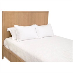 Mira Coastal Beach Natural Oak Bed - Queen|