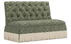 Nicolas Artichoke Linen Floral Banquette|