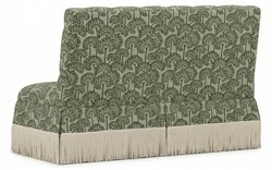 Nicolas Artichoke Linen Floral Banquette|