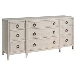 Adelina Modern Classic White Oak Triple Dresser|