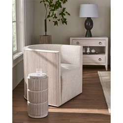 Adelina Modern Classic White Oak Wide Nightstand|