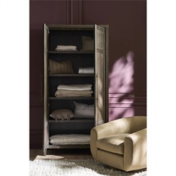 Shara Modern Classic Brown Oak Armoire|