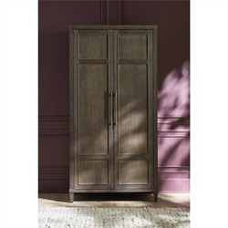 Shara Modern Classic Brown Oak Armoire|
